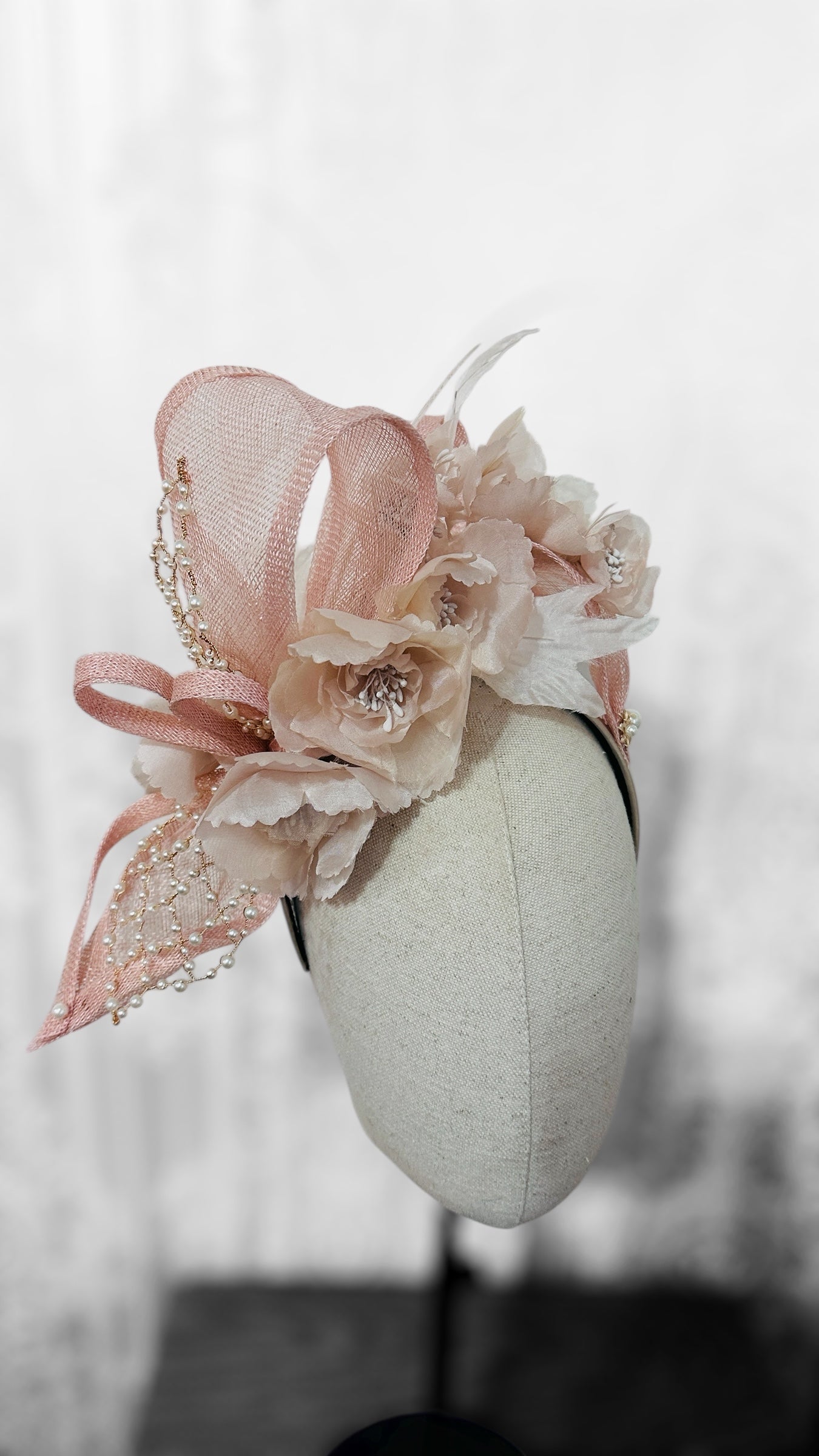 Pale Pink Flower head piece